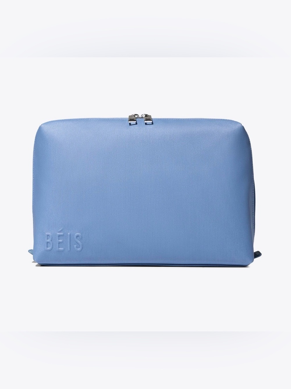 Béis Large Cosmetic pouch in Dusty Blue. NWT!